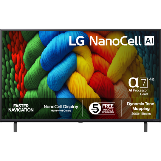 LG 50V型 4Kスマートテレビ 50NANO80AJA 2025年製 Amazon | LG 液晶